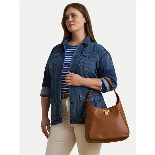 Lauren Ralph Lauren Torbica LAUREN RALPH LAUREN Large Tanner Shoulder Bag 431956790001 Smeđa