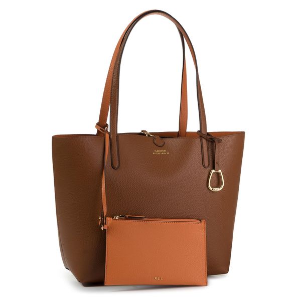 Lauren Ralph Lauren Torbica Lauren Ralph Lauren Rvrsble Tote 431795329002 L Tan/Org