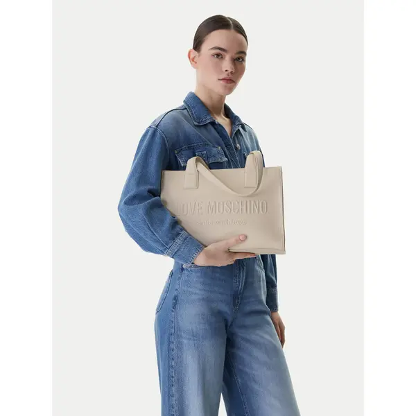 Love Moschino Torbica LOVE MOSCHINO JC4045PP1OLE0110 Écru