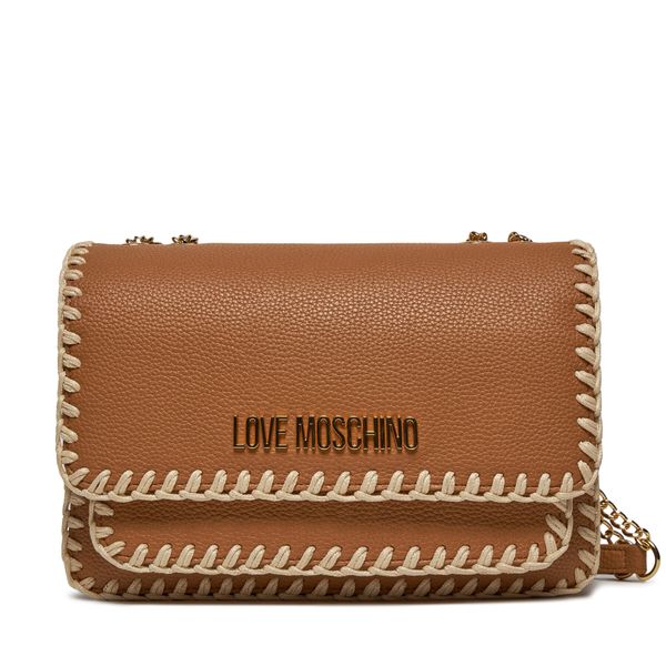 LOVE MOSCHINO Torbica LOVE MOSCHINO JC4104PP1ILJ120A Cammello Handstitch Ecru