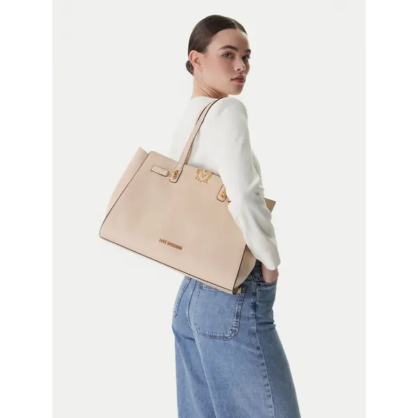 Love Moschino Torbica LOVE MOSCHINO JC4124PP1OLM0110 Écru
