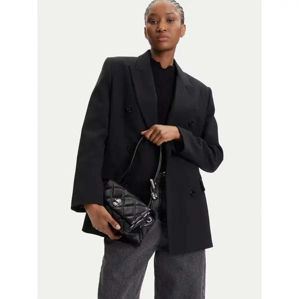 Marc Jacobs Torbica Marc Jacobs The Quilted Mini Dual Shoulder Bag 2S5HSH023H02 Crna