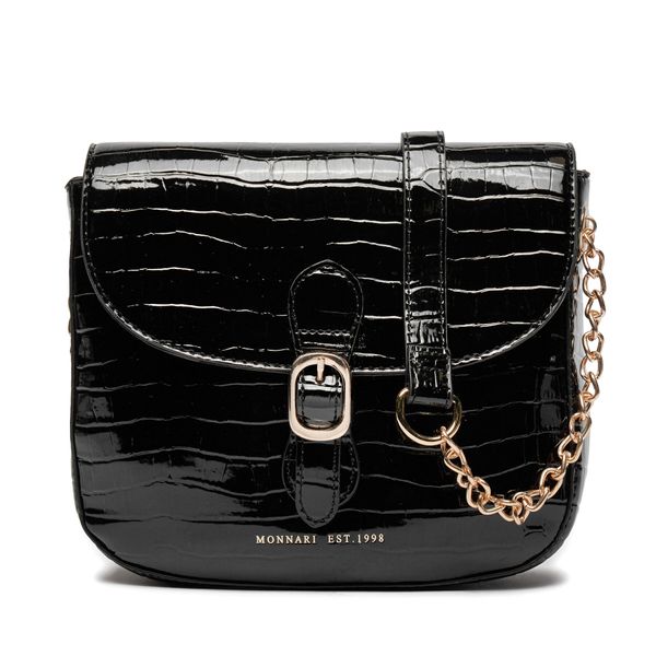 Monnari Torbica Monnari BAG0660-M20 Czarne Lakierowe Croco