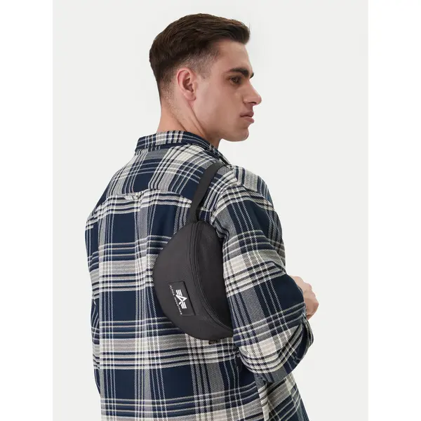 alpha industries Torbica oko struka﻿ Alpha Industries Rubber Print Waistbag 198912 Crna