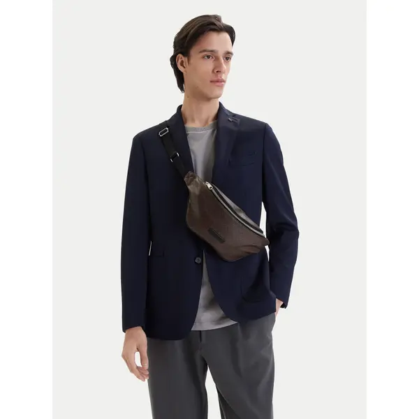 Calvin Klein Torbica oko struka﻿ Calvin Klein Emblem Aop Coated Waistbag LV04D3135G Smeđa