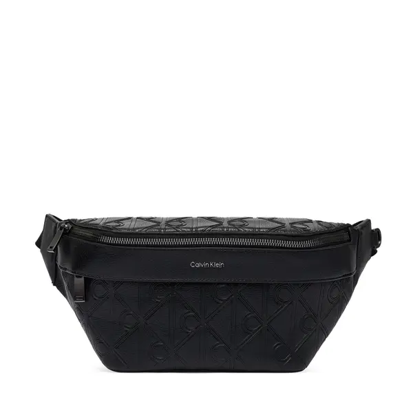Calvin Klein Torbica oko struka﻿ Calvin Klein Emblem Aop Deboss Waistbag LV04D3564G Crna