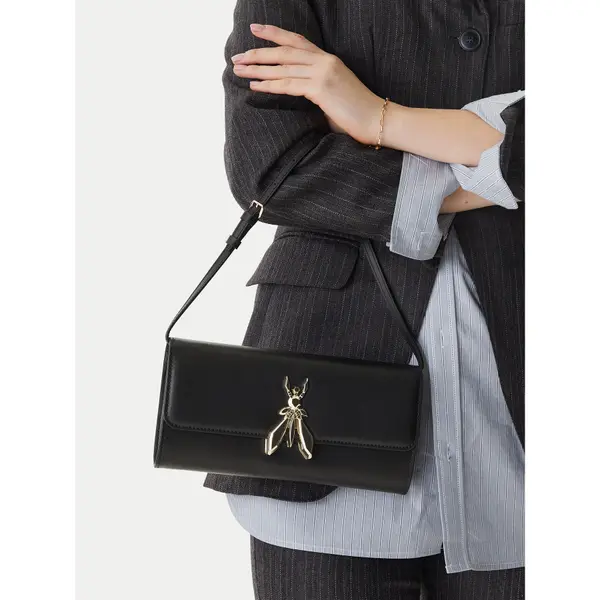 PATRIZIA PEPE Torbica Patrizia Pepe 8B0304/L061 Crna