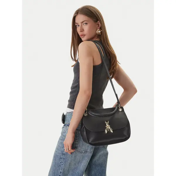 PATRIZIA PEPE Torbica Patrizia Pepe 8B0312/L162-K103 Crna