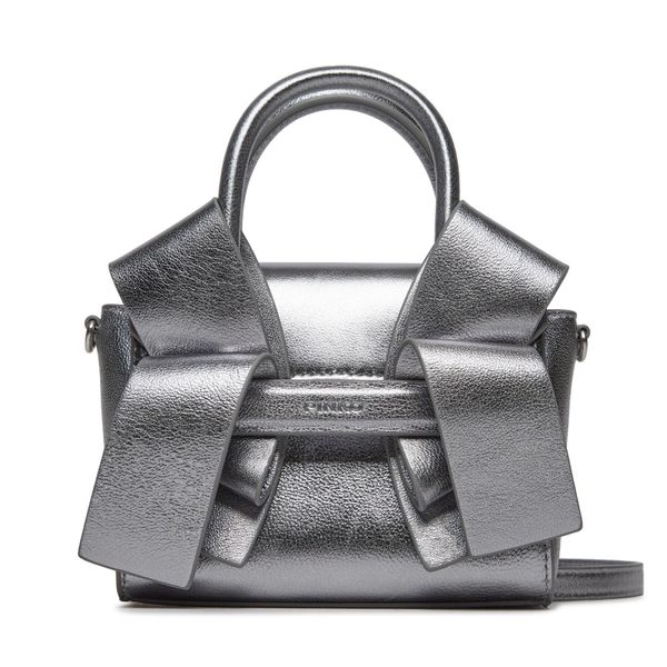 Pinko Torbica Pinko Aika Purse Baby AI 23-24 PLTT 100384 A0F8 Argento/Old Silver ZZFO