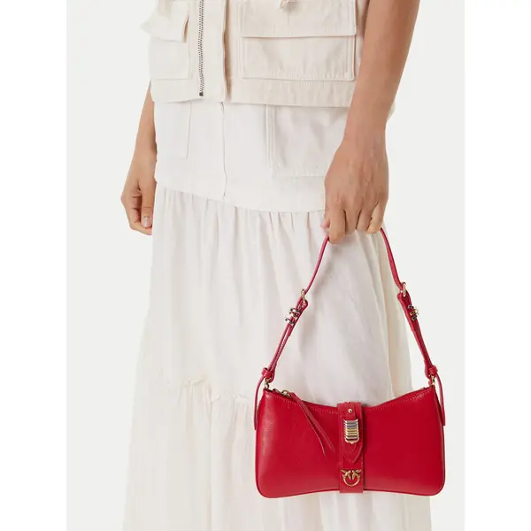 pinko Torbica PINKO Arthemis Shoulder Mini AI 24-25 PLTT 103512 A29V Crvena