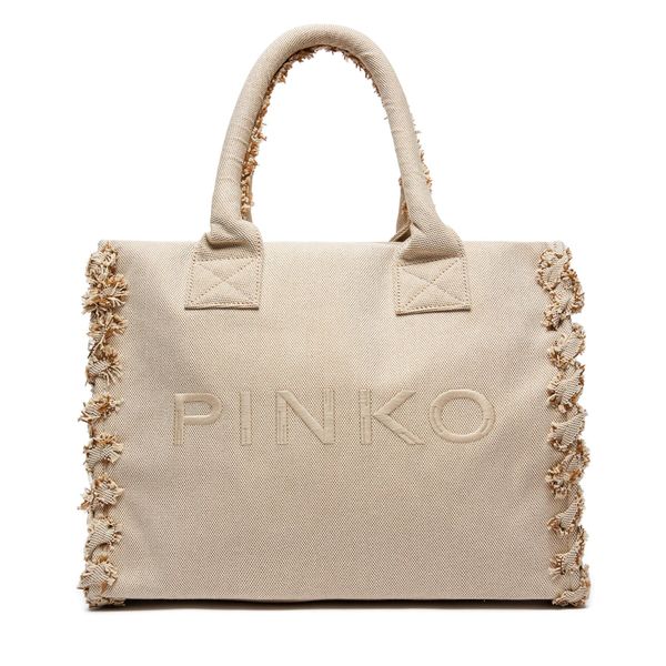 Pinko Torbica Pinko Beach Shopping PE 24 PLTT 100782 A1X1 Sabbia/Ecr 7UHQ