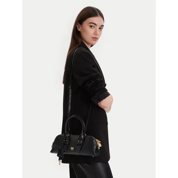 pinko Torbica PINKO Bowling Bag Baguette AI 25-26 PLTT 105334 A0QO Crna
