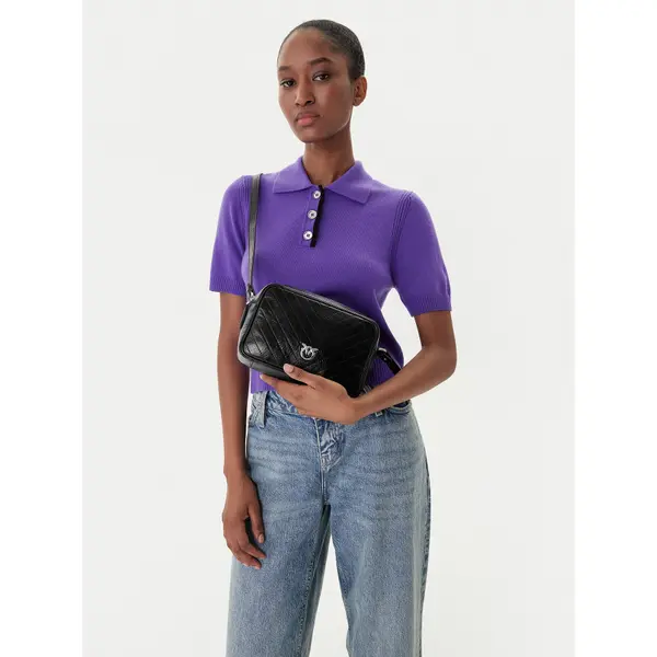pinko Torbica PINKO Carrie Camera Bag Classic Al 25-26 PLTT 104336 A2JC Crna
