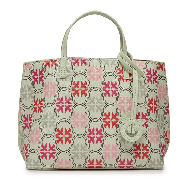 Pinko Torbica Pinko Carrie Classic PE 24 PLTT 102833 A1EM Bianco/Fucsia/Rosso Antique BN1Q