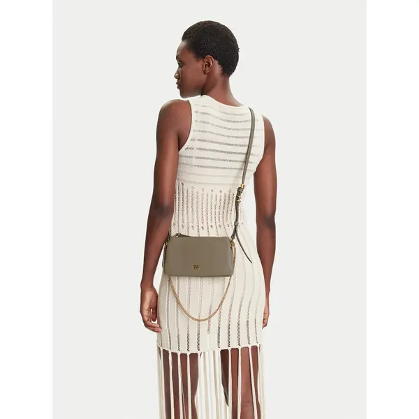 pinko Torbica PINKO Double Mini Al 25-26 PLTT 105359 A0QO Siva