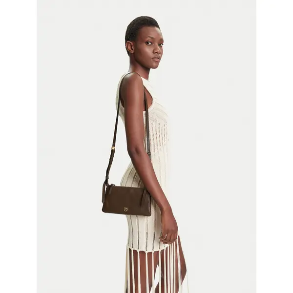 pinko Torbica PINKO Double Mini Al 25-26 PLTT 105359 A0QO Smeđa