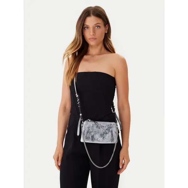 pinko Torbica PINKO Double Mini Al 25-26 PLTT 105359 A2OT Srebrna