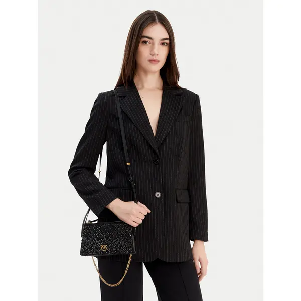 pinko Torbica PINKO Double Mini Pelle Ai 25-26 PLTT 105359 A2WF Crna