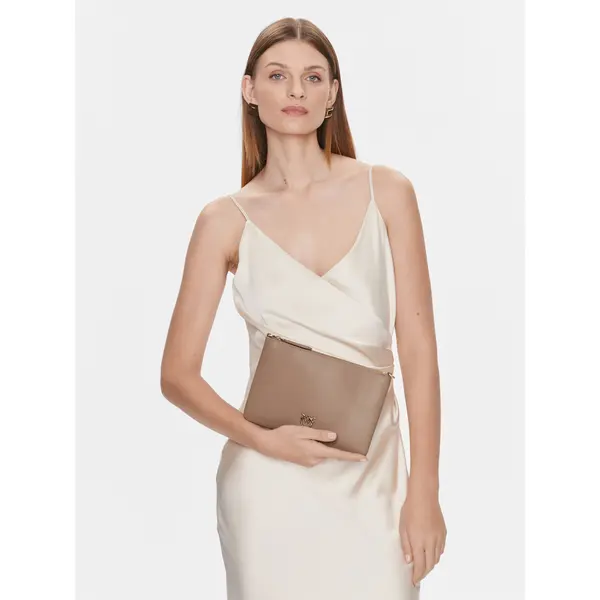 pinko Torbica PINKO Flat Classic AI 23-24 PCPL 100455 A0F1 Smeđa