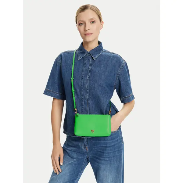 pinko Torbica PINKO Flat Horizontal Mini AI 25-26 104277 A0F1 Zelena