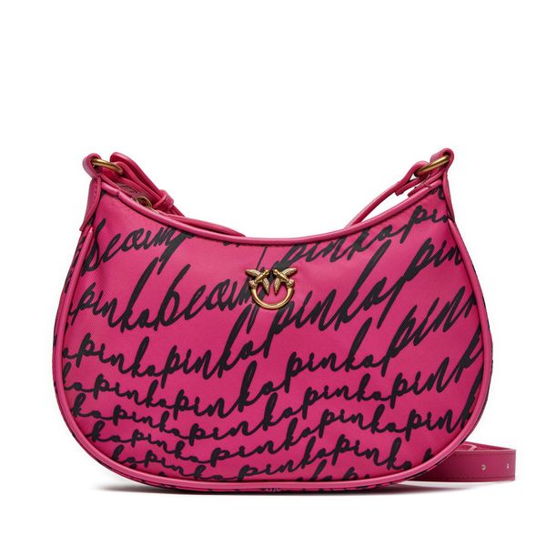 Pinko Torbica Pinko Half Moon Mini Fl PE 24 PLTT 102790 A18T Pink Pinko/Nero NZEL