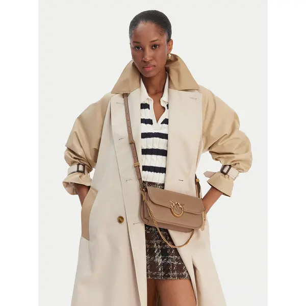 pinko Torbica PINKO Love Box Baguette Al 25-26 PLTT 105083 A26L Smeđa