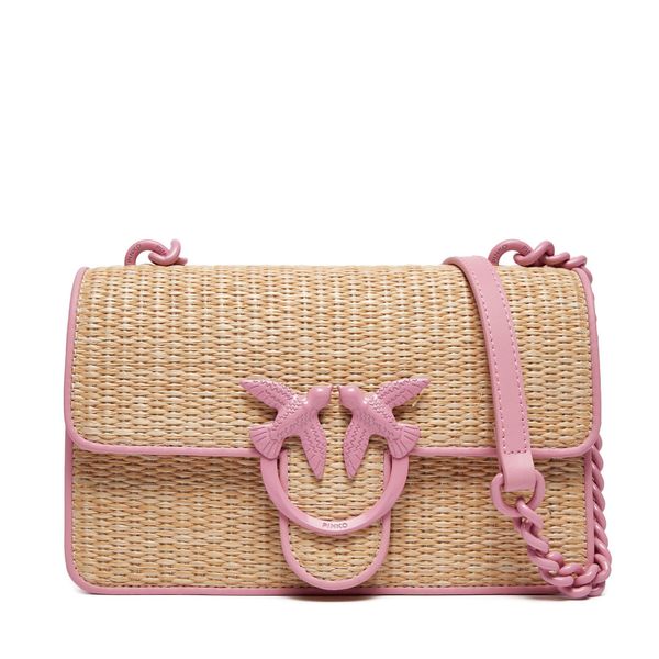 Pinko Torbica Pinko Love One Mini Light Cl PE 24 PLTT 103335 A1RQ Naturale/Rosa CP1B