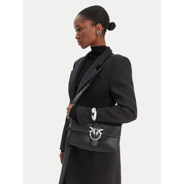 pinko Torbica PINKO Love One Slouchy Zip Classic AI 25-26 PLTT 105081 A2JG Crna