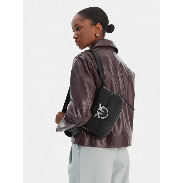 pinko Torbica PINKO Love One Slouchy Zip Mini AI 25-26 PLTT 105345 A2JG Crna