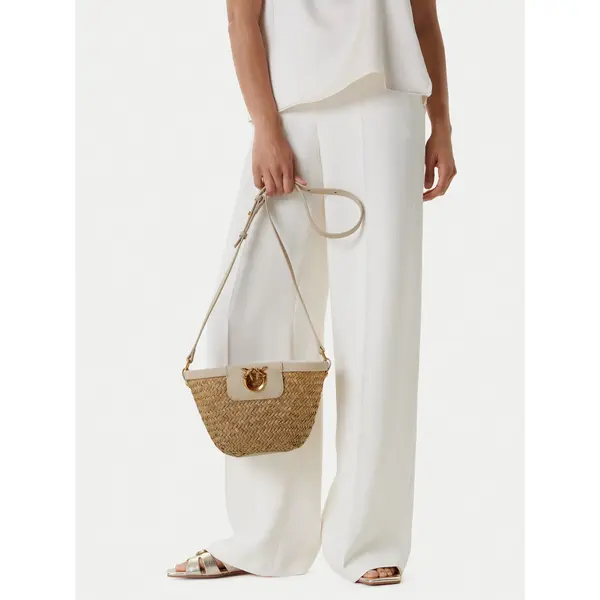 pinko Torbica PINKO Love Summer Bucket PE 25 PLTT 103325 A1RL Bež