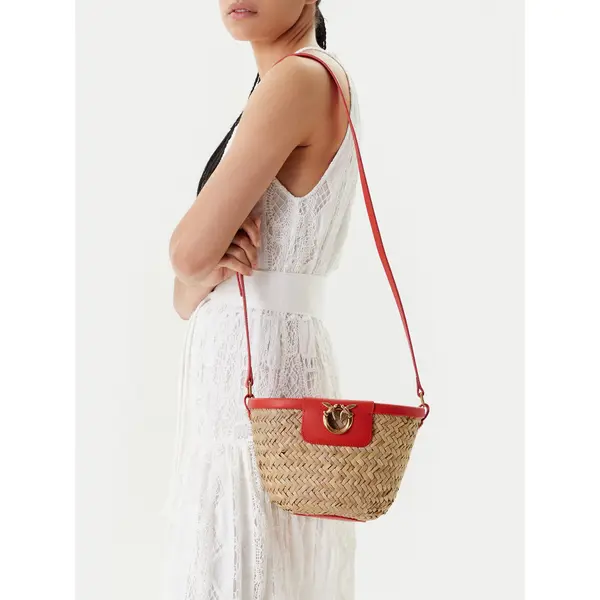 pinko Torbica PINKO Love Summer Bucket PE 25 PLTT 103325 A1RL Bež
