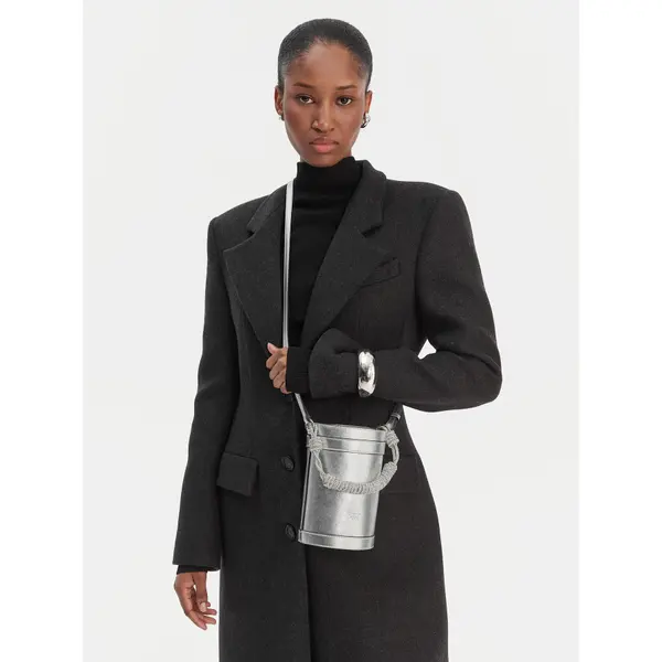 pinko Torbica PINKO Mini Bucket Manico 25-26 PLTT 105910 Srebrna
