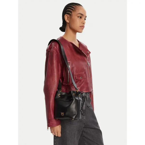 pinko Torbica PINKO Secchiello Mini Al 25-26 104303 A0QO Crna