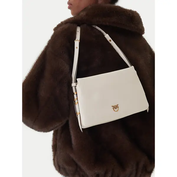pinko Torbica PINKO Triplet Mini AI 25-26 PLTT 105883 A0QO Écru