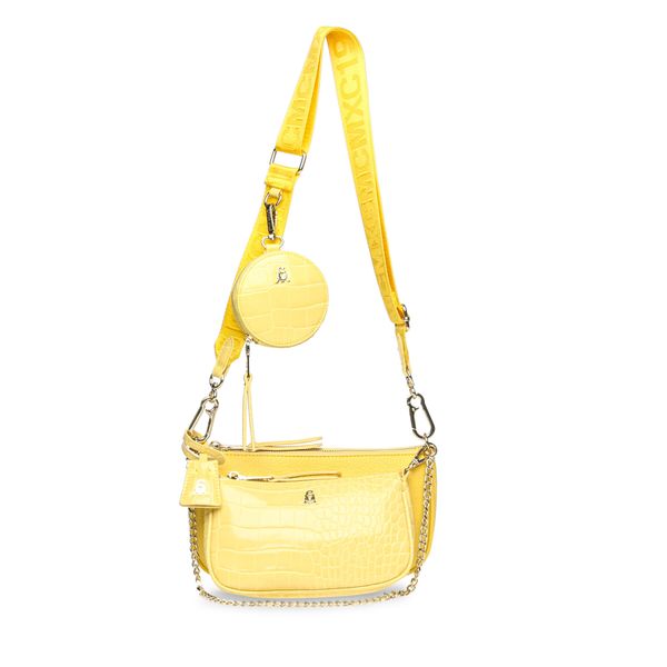 Steve Madden Torbica Steve Madden Burgent Crossbody SM13000426-02002-LEM Lemon