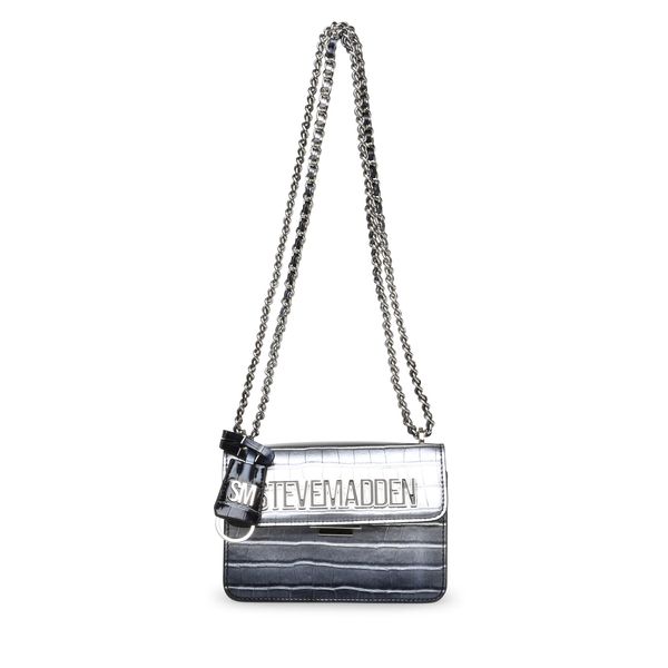 Steve Madden Torbica Steve Madden Bzoya Crossbody SM13001382-02002-BSL Blk/Sil