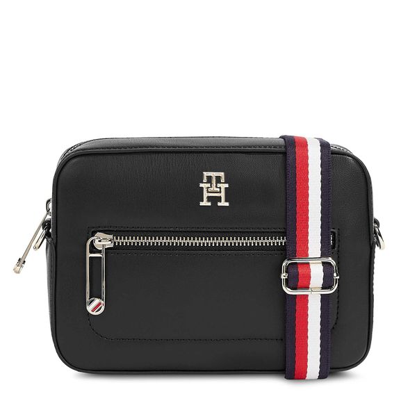 Tommy Hilfiger Torbica Tommy Hilfiger Iconic Tommy Camera Bag Corp AW0AW15864 Black BDS