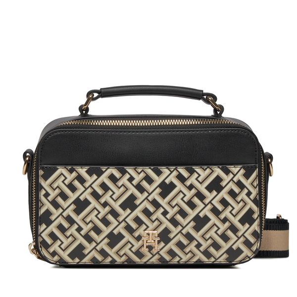 Tommy Hilfiger Torbica Tommy Hilfiger Iconic Tommy Camera Bag Mono AW0AW16083 Black BDS