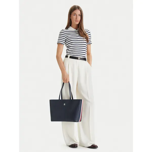Tommy Hilfiger Torbica Tommy Hilfiger Im Latam Corp Tote AW0AW17322 Tamnoplava