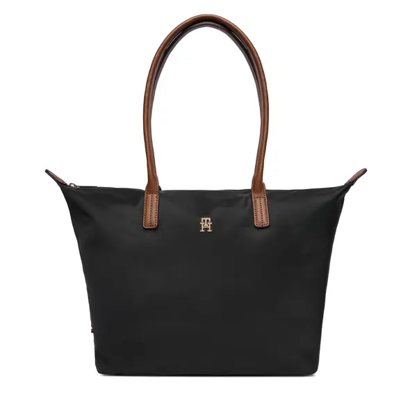 Tommy Hilfiger Torbica Tommy Hilfiger Popette Tote AW0AW17711 Crna