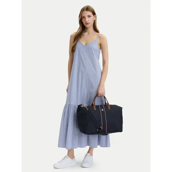 Tommy Hilfiger Torbica Tommy Hilfiger Popette Weekender Corp AW0AW18529 Plava