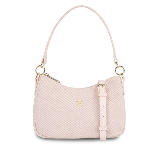 Tommy Hilfiger Torbica Tommy Hilfiger Poppy Canvas Shoulder Bag AW0AW16111 Whimsy Pink TJQ