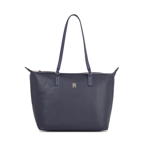 Tommy Hilfiger Torbica Tommy Hilfiger Poppy Plus Tote AW0AW15856 Space Blue DW6