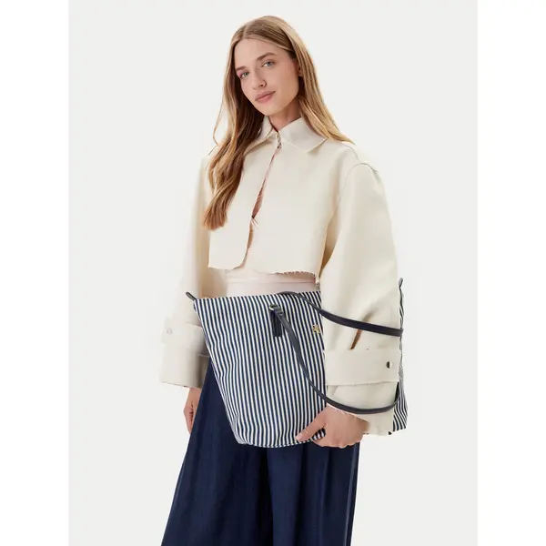 Tommy Hilfiger Torbica Tommy Hilfiger Poppy Summer Tote AW0AW17203 Tamnoplava