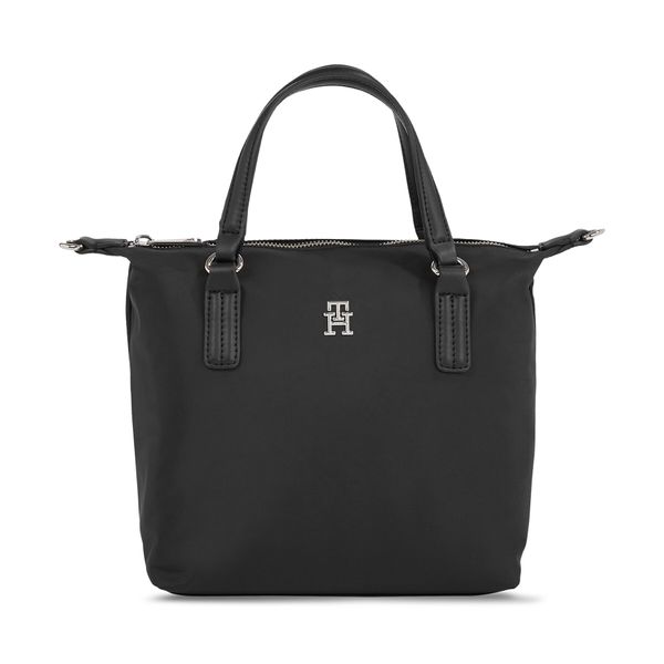 Tommy Hilfiger Torbica Tommy Hilfiger Poppy Th Small Tote AW0AW15640 Black BDS