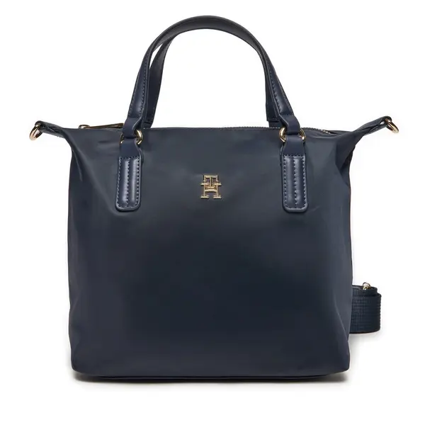 Tommy Hilfiger Torbica Tommy Hilfiger Poppy Th Small Tote AW0AW15640 Tamnoplava
