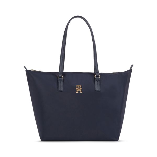 Tommy Hilfiger Torbica Tommy Hilfiger Poppy Th Tote AW0AW15639 Space Blue DW6