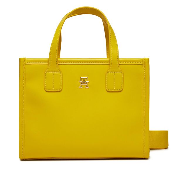 Tommy Hilfiger Torbica Tommy Hilfiger Th City Small Tote AW0AW15691 Valley Yellow ZH3