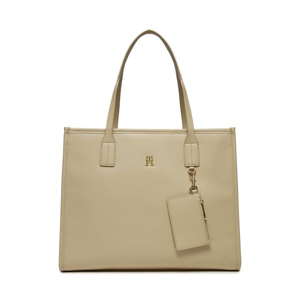 Tommy Hilfiger Torbica Tommy Hilfiger Th City Tote AW0AW15690 White Clay AES