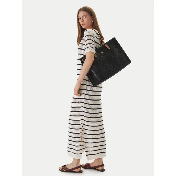 Tommy Hilfiger Torbica Tommy Hilfiger Th City Tote AW0AW18394 Crna